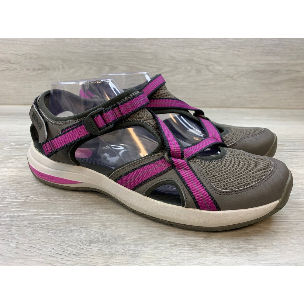 Teva Tirra Brown Purple Multi Strap Sport Sandals Women's 11 Hiking Trail Shoes